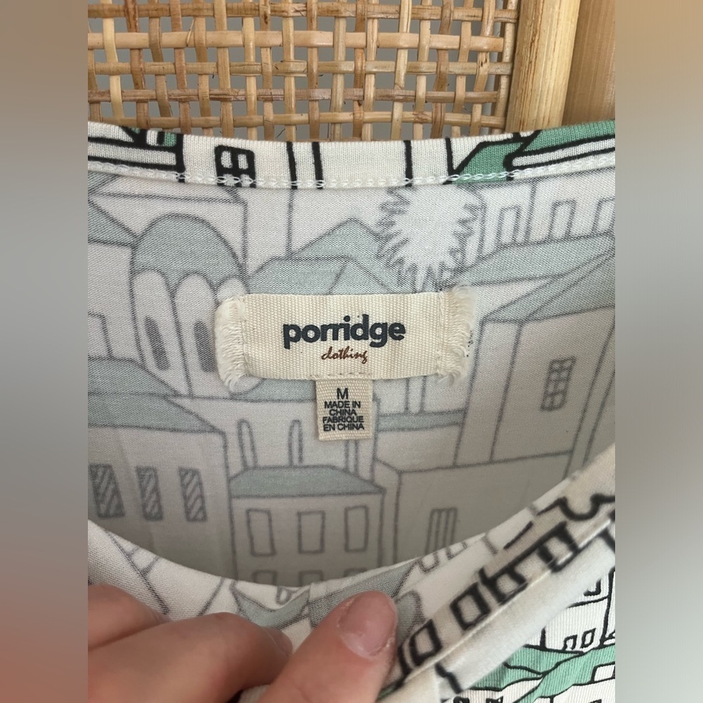 Anthropologie porridge cityscape lounge midi dress - Picture 11 of 11